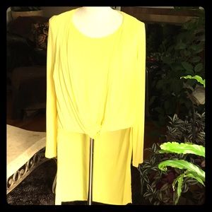 Fever beautiful yellow top short front long back